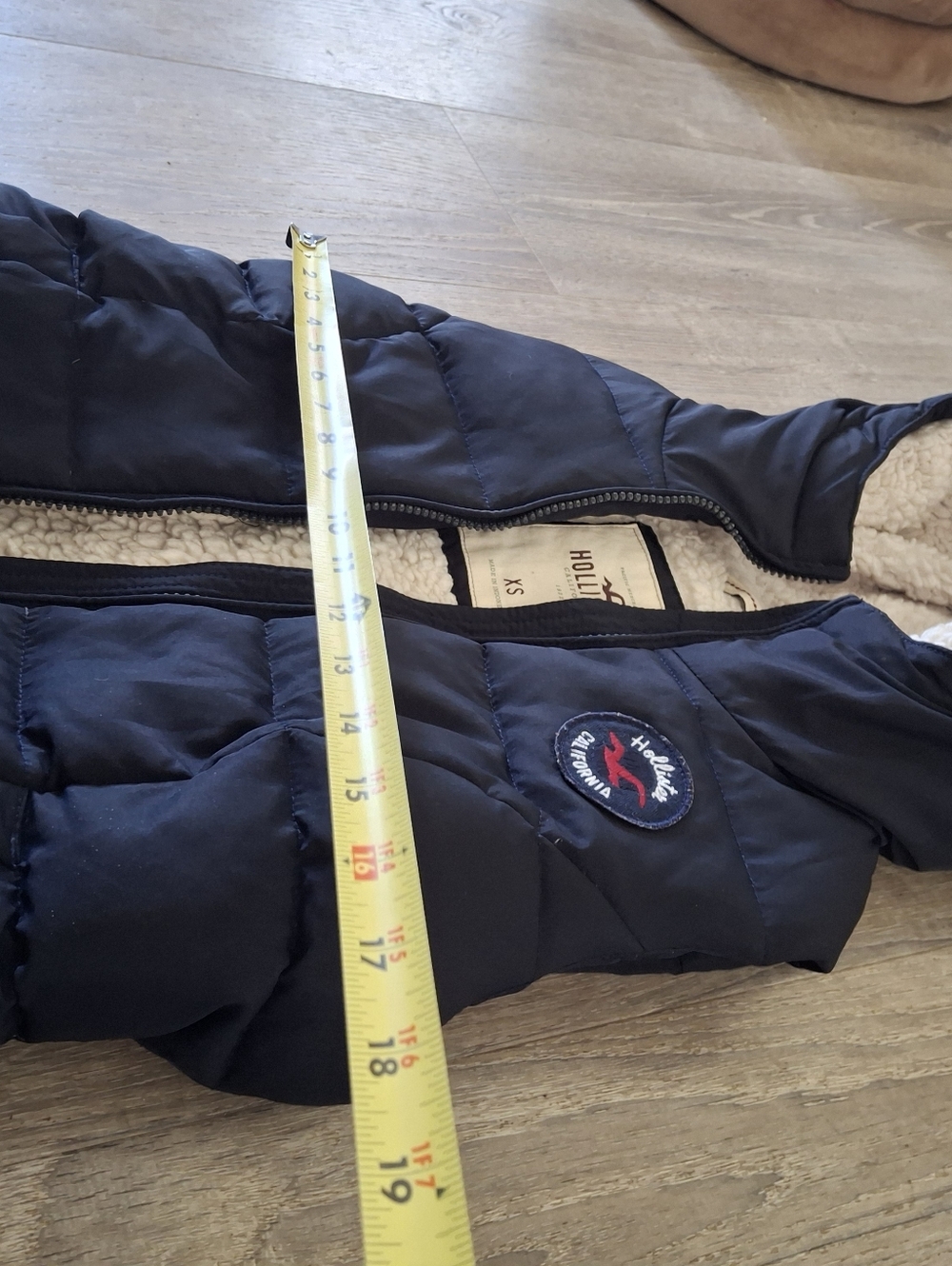 Vintage Hollister by A&F Sherpa Fur Lined Pearl Street Vest Jacket Size Xs - Picture 5 of 5